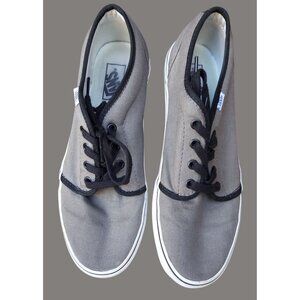 Vans Gray Canvas Lace-Up Sneakers Mens US 10.5 Womens US 12 V01 J